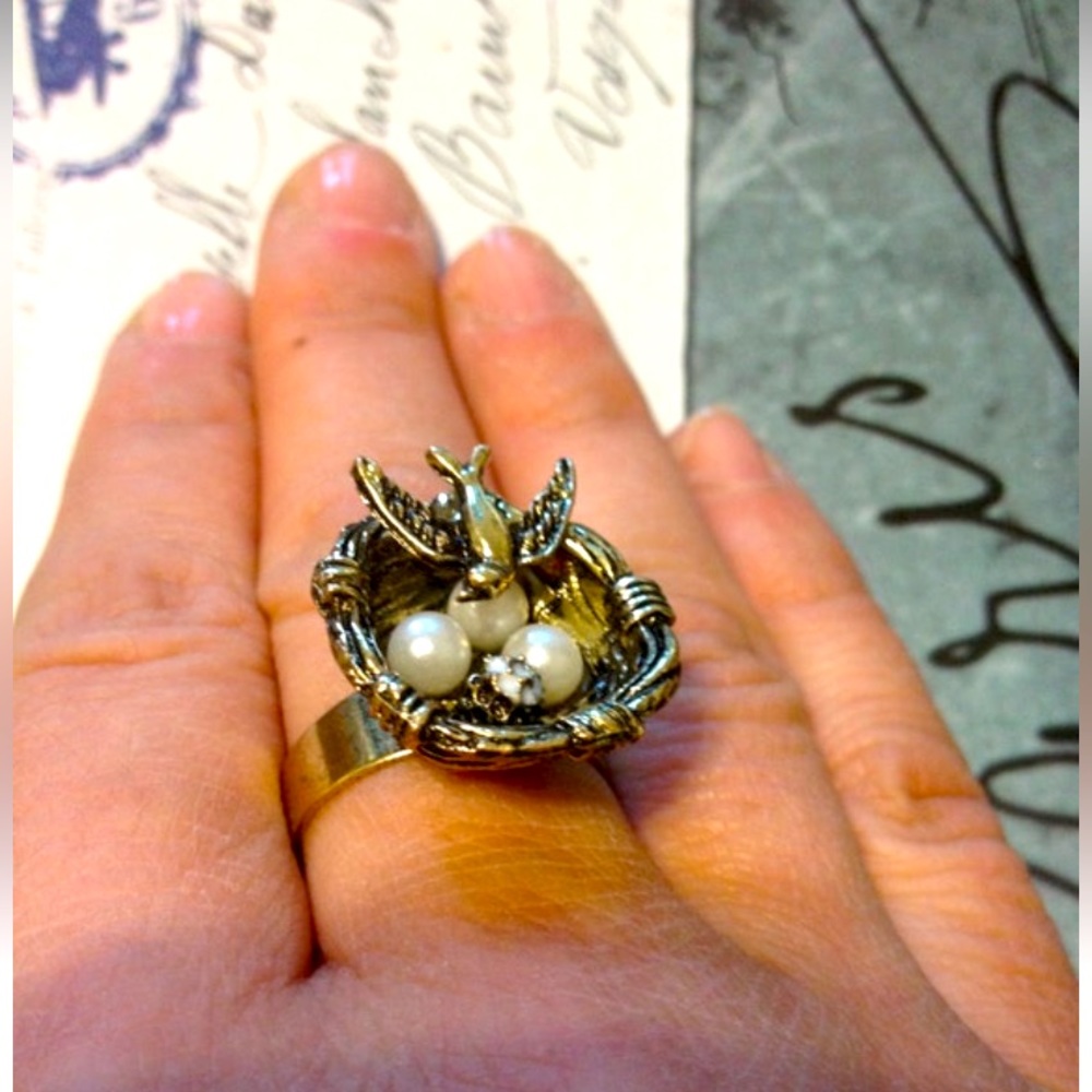 5/$30 Weekend SALE adjustable swallow nest ring